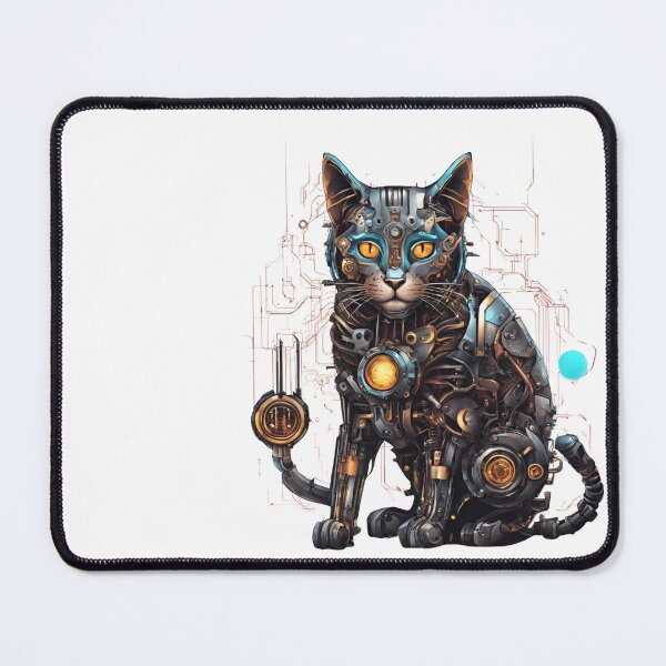 Item preview, The Cat is Cybernetic, Mechanical, Steampunk. designed and sold by Ant Category.