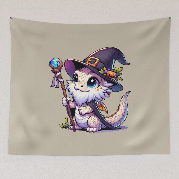 Item preview, Kawaii Baby Dragon Wizard designed and sold by 2ndSketch.