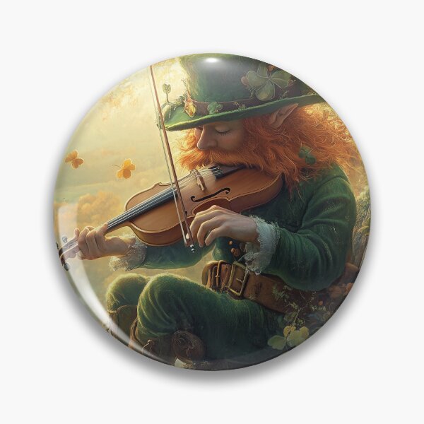 Item preview, Leprechaun Fiddler designed and sold by ACuriousshoppe.