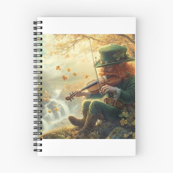 Item preview, Leprechaun Fiddler designed and sold by ACuriousshoppe.