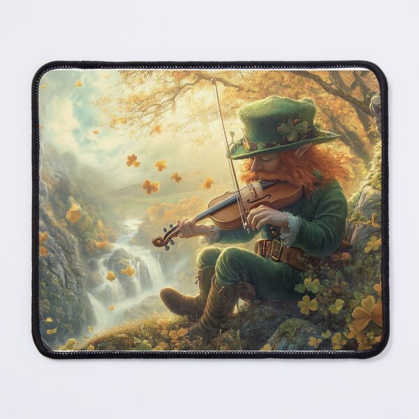 Item preview, Leprechaun Fiddler designed and sold by ACuriousshoppe.