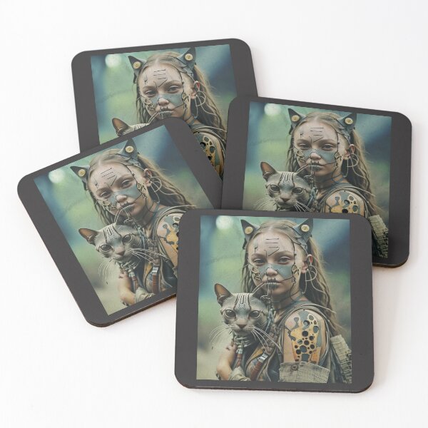 Item preview, Post Apocalyptic Girl and Cat designed and sold by Mlaniel.