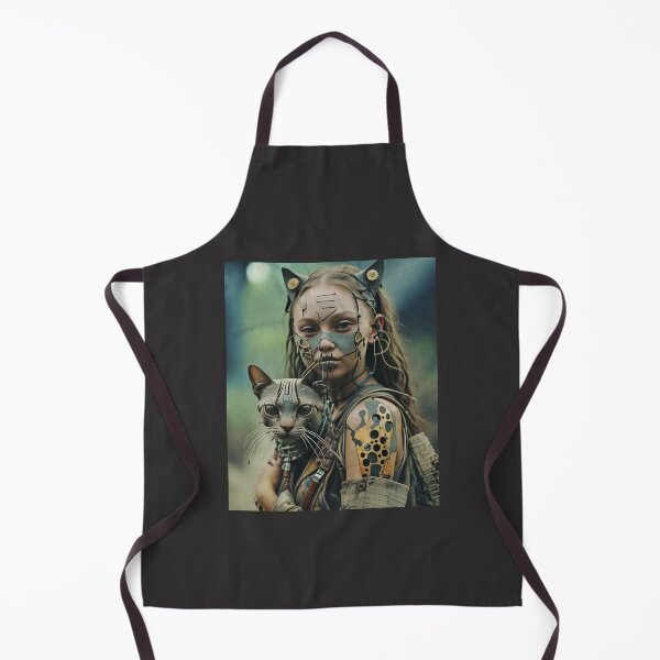 Item preview, Post Apocalyptic Girl and Cat designed and sold by Mlaniel.