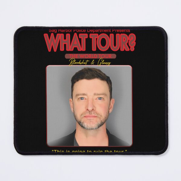 Item preview, Just.in Timberlake Mugshot What Tour The World Tour Bloodshot and Glassy designed and sold by Vermilune.