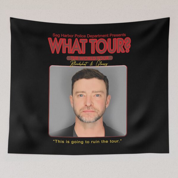 Item preview, Just.in Timberlake Mugshot What Tour The World Tour Bloodshot and Glassy designed and sold by Vermilune.