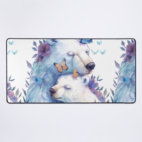 Item preview, White bears mother and her baby  designed and sold by IreneRuya.