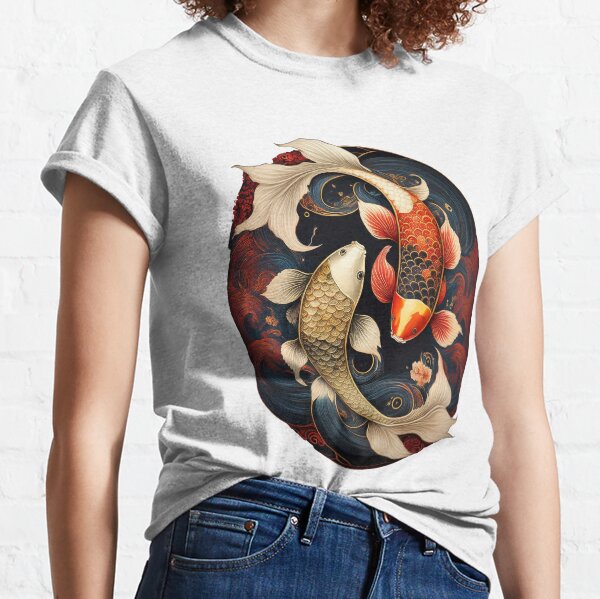 Vista previa del artículo con la obra «Peces Koi Ying y Yang Feng Shui», diseñado y vendido por Jollence Lee.