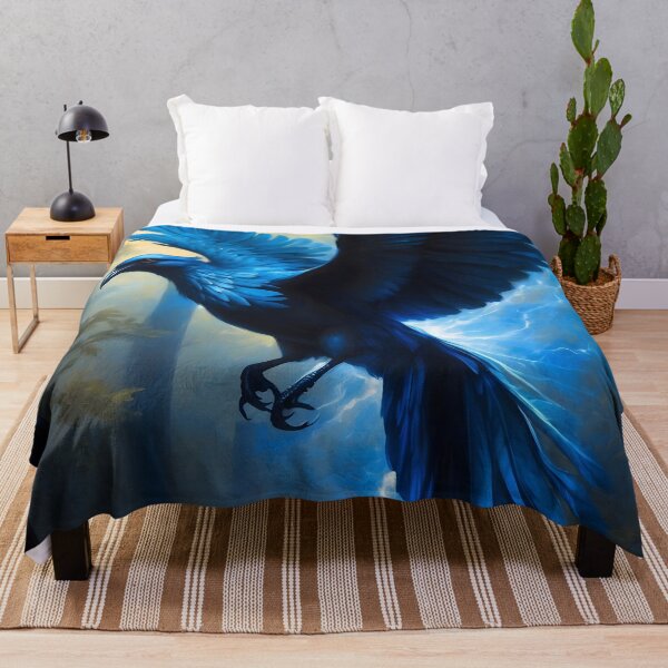 Item preview, Glowing Blue Bird in Flight designed and sold by DLRand.