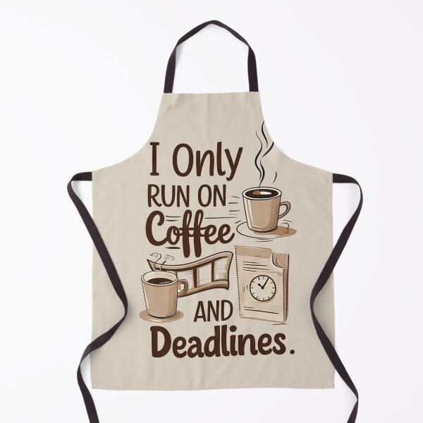 Item preview, I Only Run on Coffee and Deadlines – Funny Work-Life T-Shirt designed and sold by trendpotion.