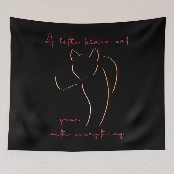 Item preview, A Little Black Cat Goes With Everything designed and sold by FaeryNuff.
