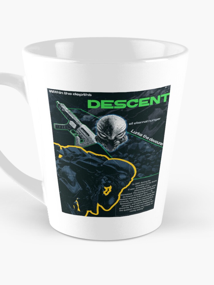 Imagen 3 de 4, Taza de café con la obra DESCENT, diseñada y vendida por AIrtastic.
