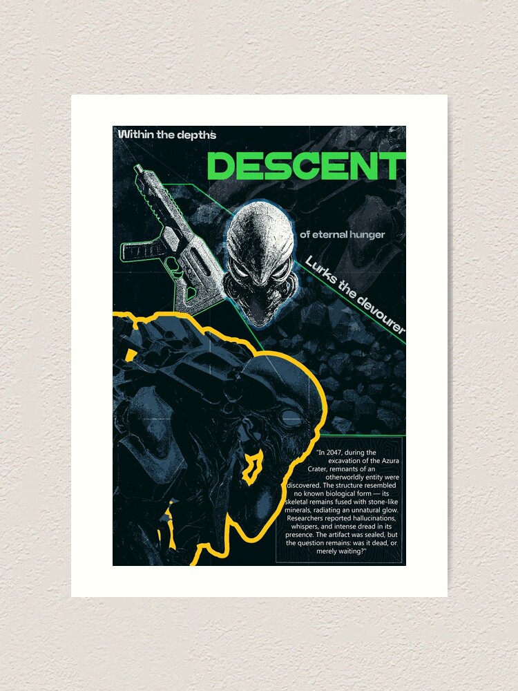 Thumbnail 1 von 3, Kunstdruck, DESCENT designt und verkauft von AIrtastic.