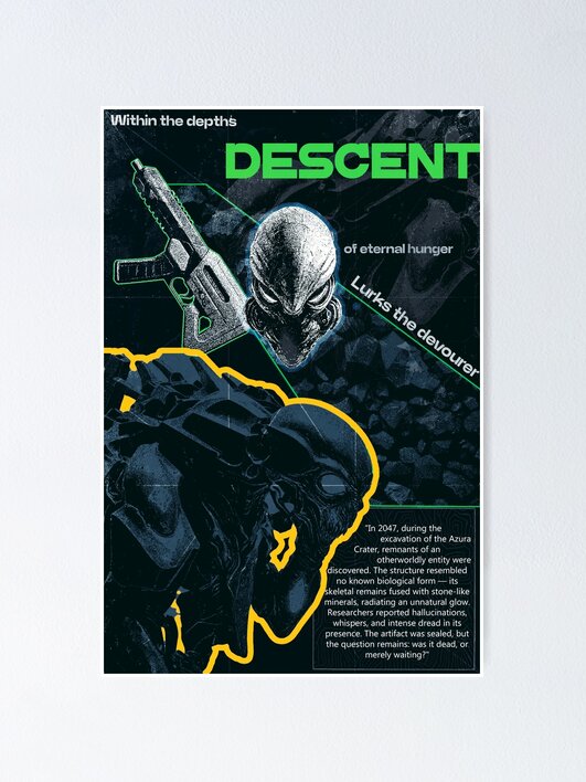 Thumbnail 1 of 3, Poster, DESCENT designed and sold by AIrtastic.