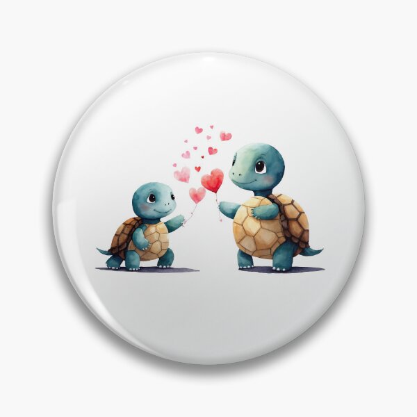 Item preview, Watercolor turtle, watercolor turtles, valentine day, love, adorable animals designed and sold by Victoria Riabov.