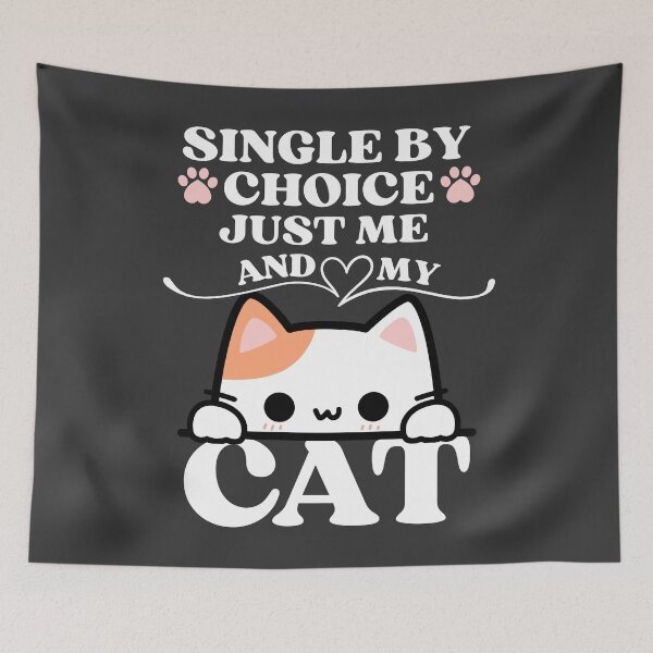 Item preview, Single by choice - cat lover - Valentine's humor designed and sold by EvergreenWhimsy.