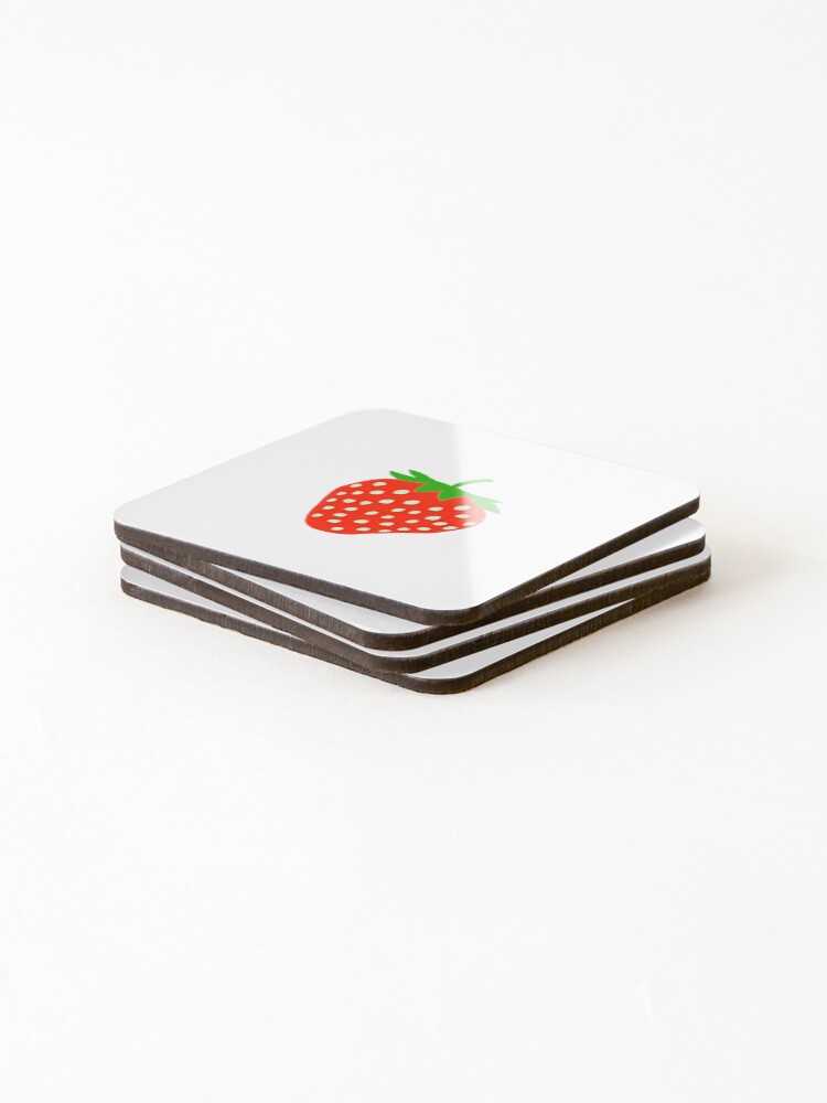 Thumbnail 4 of 5, Coasters (Set of 4), Strawberry designed and sold by Chett36.