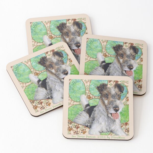 Artikelvorschau, Foxterrier-Porträt, 2012 von MiraSlava entworfen und verkauft von ArtMiraSlava.