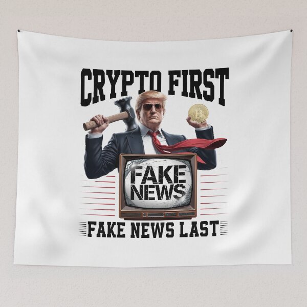 Item preview, Crypto First, Fake News Last designed and sold by lovelyq1.