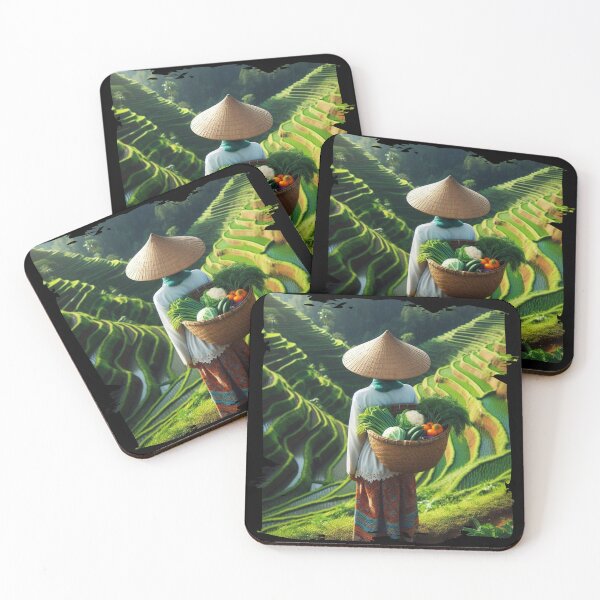 Item preview, Farm Worker Collecting Vegetables with a Basket designed and sold by Hungry-Murphy.