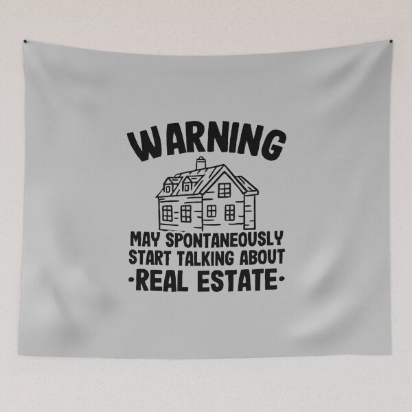 Item preview, Warning May Talk About Real Estate Agent Realtor designed and sold by zhilwahesani.