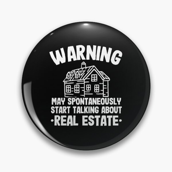 Item preview, Warning May Talk About Real Estate Agent Realtor Dark designed and sold by zhilwahesani.