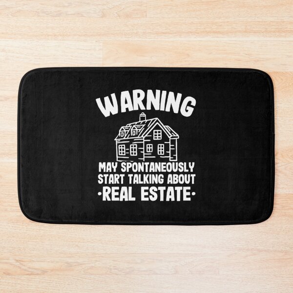 Item preview, Warning May Talk About Real Estate Agent Realtor Dark designed and sold by zhilwahesani.