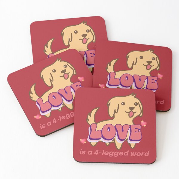 Item preview, Love Is A 4-Legged Word Dog Lovers designed and sold by HeavenlyHuesStudio.