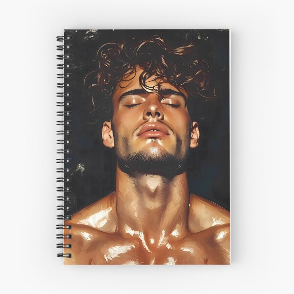 Item preview, Sexy Fit Brunette Male Portrait designed and sold by CyberGoddesses.
