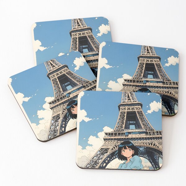 Item preview, Eiffel Tower Anime Retro 80s designed and sold by 1998Tienda.