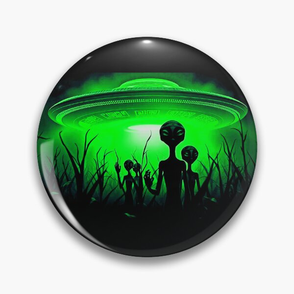 Item preview, Green Aliens - UFO/UAP Sighting Over New Jersey! designed and sold by Earth Nature Creations.