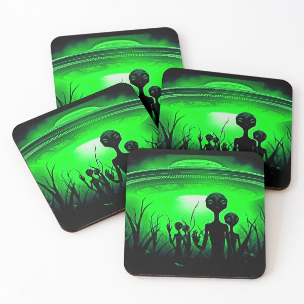 Item preview, Green Aliens - UFO/UAP Sighting Over New Jersey! designed and sold by Earth Nature Creations.