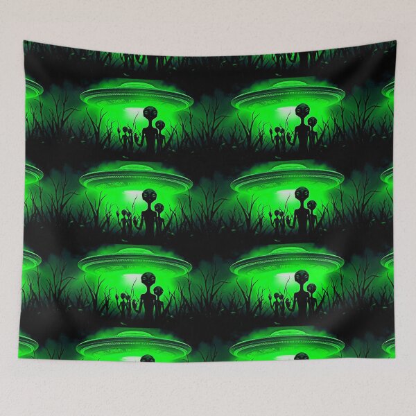 Item preview, Green Aliens - UFO/UAP Sighting Over New Jersey! designed and sold by Earth Nature Creations.