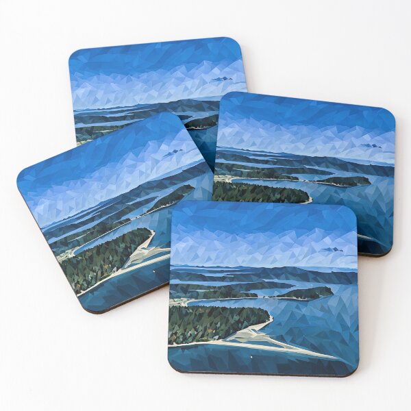 Item preview, Spencer Spit State Park on Lopez Island (Poly Art) designed and sold by flyscenicair.