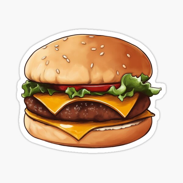 Item preview, Juicy Delight Cheeseburger Bliss designed and sold by GinngerB.