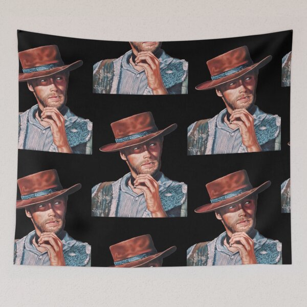 Item preview, Clint Eastwood as The Man with No Name in a Spaghetti western  designed and sold by velvetify.com.