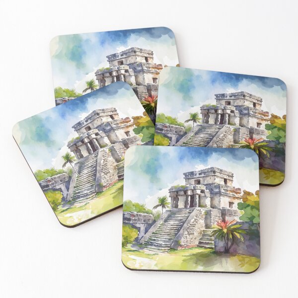 Item preview, Tulum Mexico Watercolor designed and sold by Magnolia Valley Art.