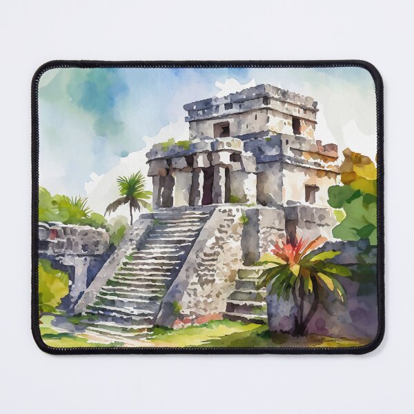 Item preview, Tulum Mexico Watercolor designed and sold by Magnolia Valley Art.