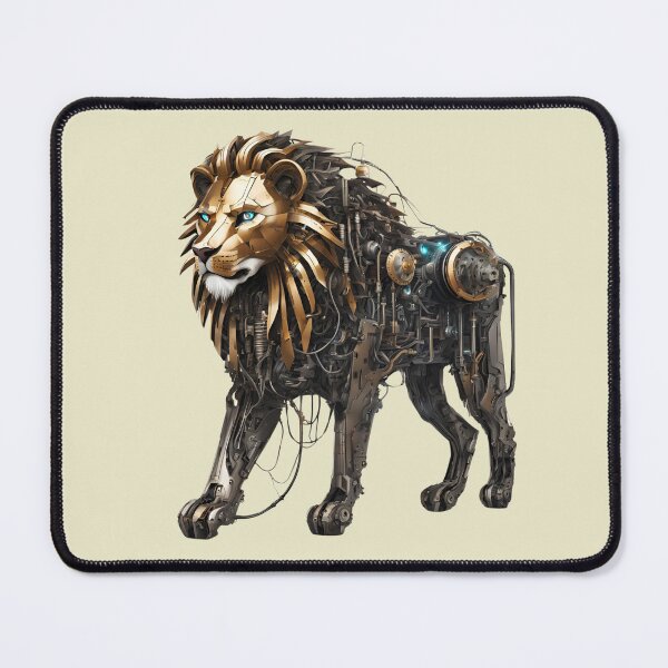 Item preview, The Lion is Cybernetic, Mechanical, Steampunk. designed and sold by Ant Category.