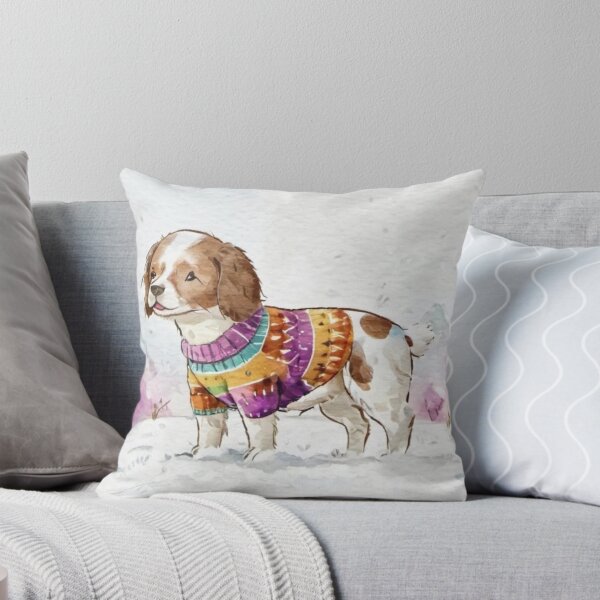 Item preview, Brittany Spaniel Winter Portrait   designed and sold by TedArtEmporium.