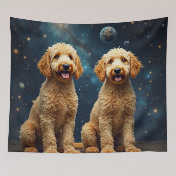Item preview, Goldendoodles Space Dogs designed and sold by Wags & Tails.