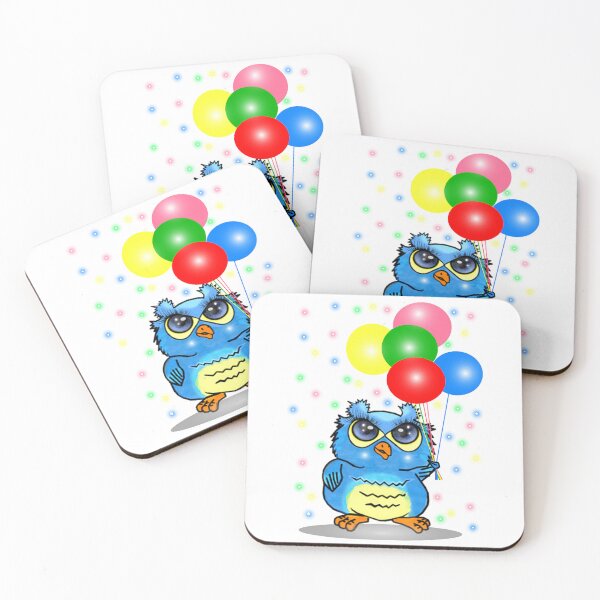 Artikelvorschau, Eule - bunte Luftballons entworfen und verkauft von Shirley cute art .
