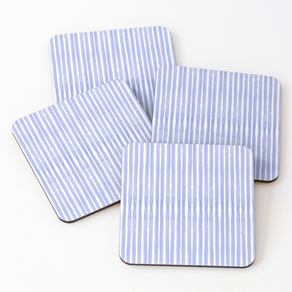 Item preview, Blue Watercolor Stripe designed and sold by Sable Designs.