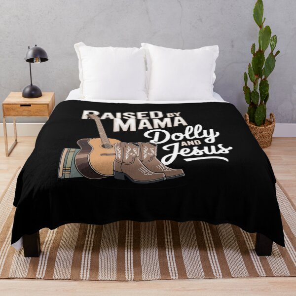 Item preview, Raised by Mama, Dolly, and Jesus - Country Music and Faith Design designed and sold by Karsten Stier.