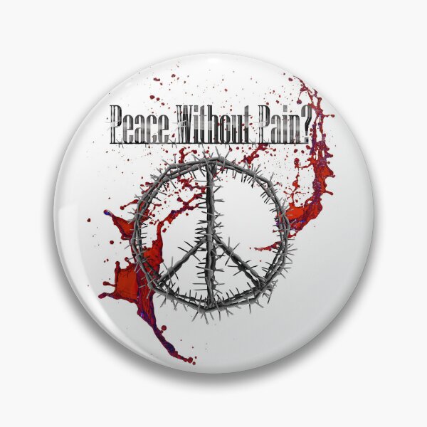 Item preview, PEACE without Pain - Barbed Wire Peace Symbol designed and sold by joanstratton.