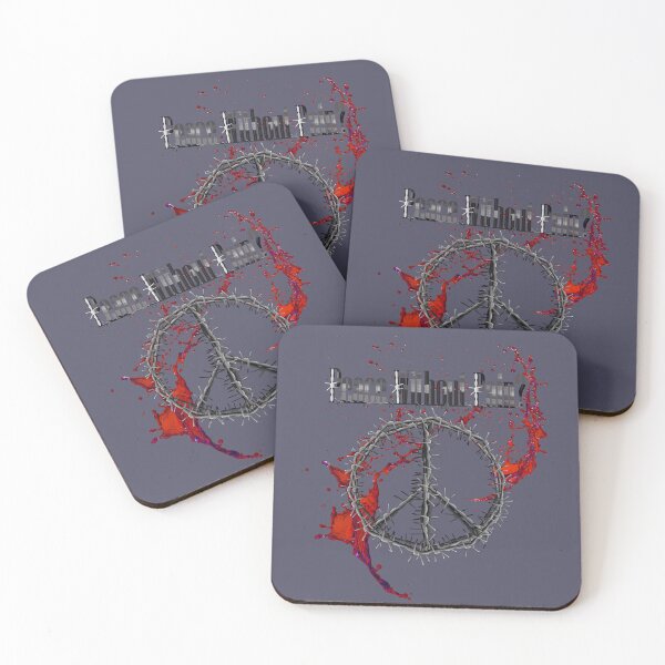 Item preview, PEACE without Pain - Barbed Wire Peace Symbol designed and sold by joanstratton.