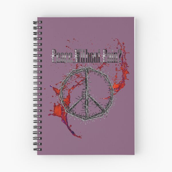 Item preview, PEACE without Pain - Barbed Wire Peace Symbol designed and sold by joanstratton.