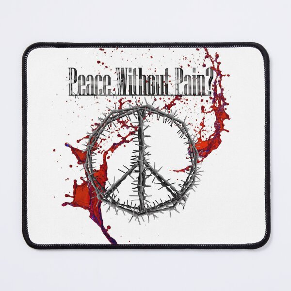 Item preview, PEACE without Pain - Barbed Wire Peace Symbol designed and sold by joanstratton.