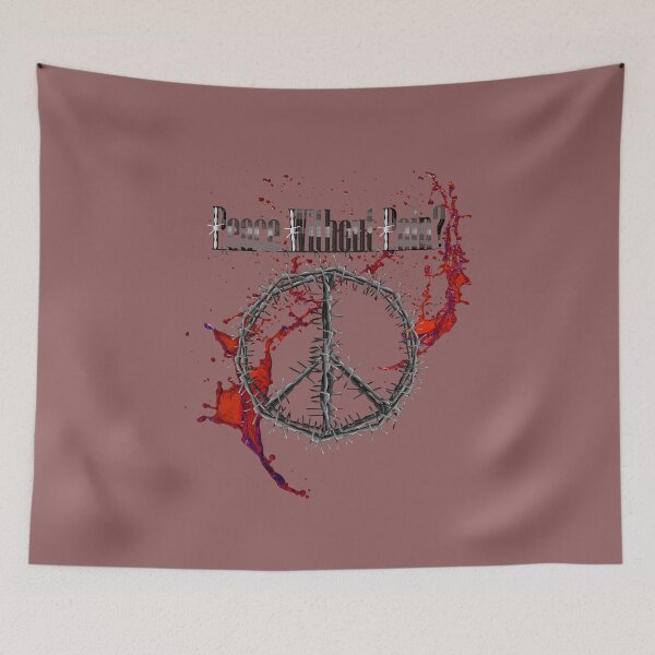 Item preview, PEACE without Pain - Barbed Wire Peace Symbol designed and sold by joanstratton.