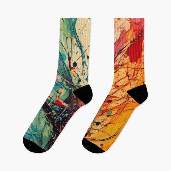 Item preview, A vibrant explosion of colors and dynamic lines creates an energetic abstract composition. Splashes and drips add texture and movement designed and sold by homydesign.