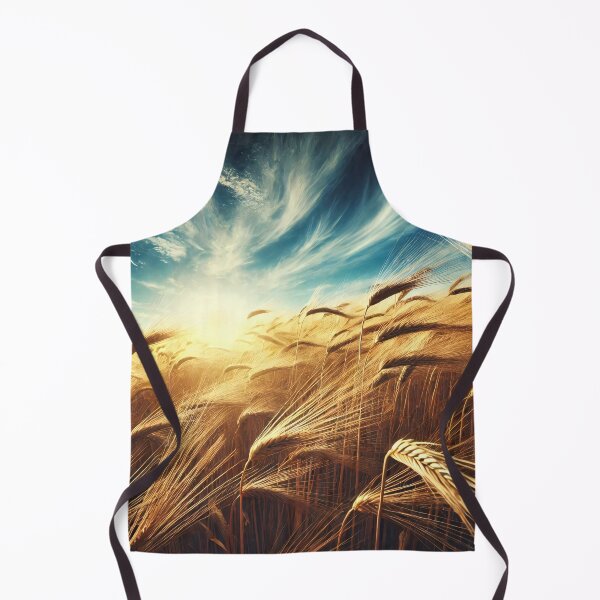 Item preview, Golden wheat stalks sway in the wind under a dramatic sky, bathed in warm sunlight designed and sold by homydesign.